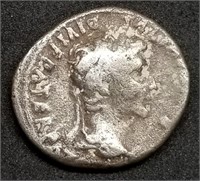 Ancient Roman Silver Denarius AR Augustus