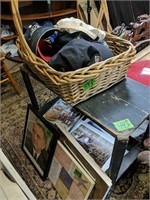 Basket With Hats, Duck Prints, Table Etc