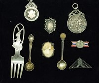 Antique Sterling Cameo & More