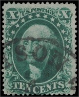 US stamp #31 Used F/VF sound APS cert CV $1200