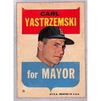 1967 Topps Stickers Carl Yastrzemski For Mayor