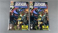 2pc Darkhawk #1 1991 Key Marvel Comic Books
