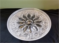 Tuscany Crystal Cake Plate on Pedestal 11in