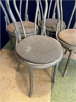 Set of Four Scrumbled Bentwood Chairs, Variation