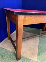Vintage Style Oak Table with Formica Top (161 cm