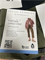Social Standard cargo crop pant L