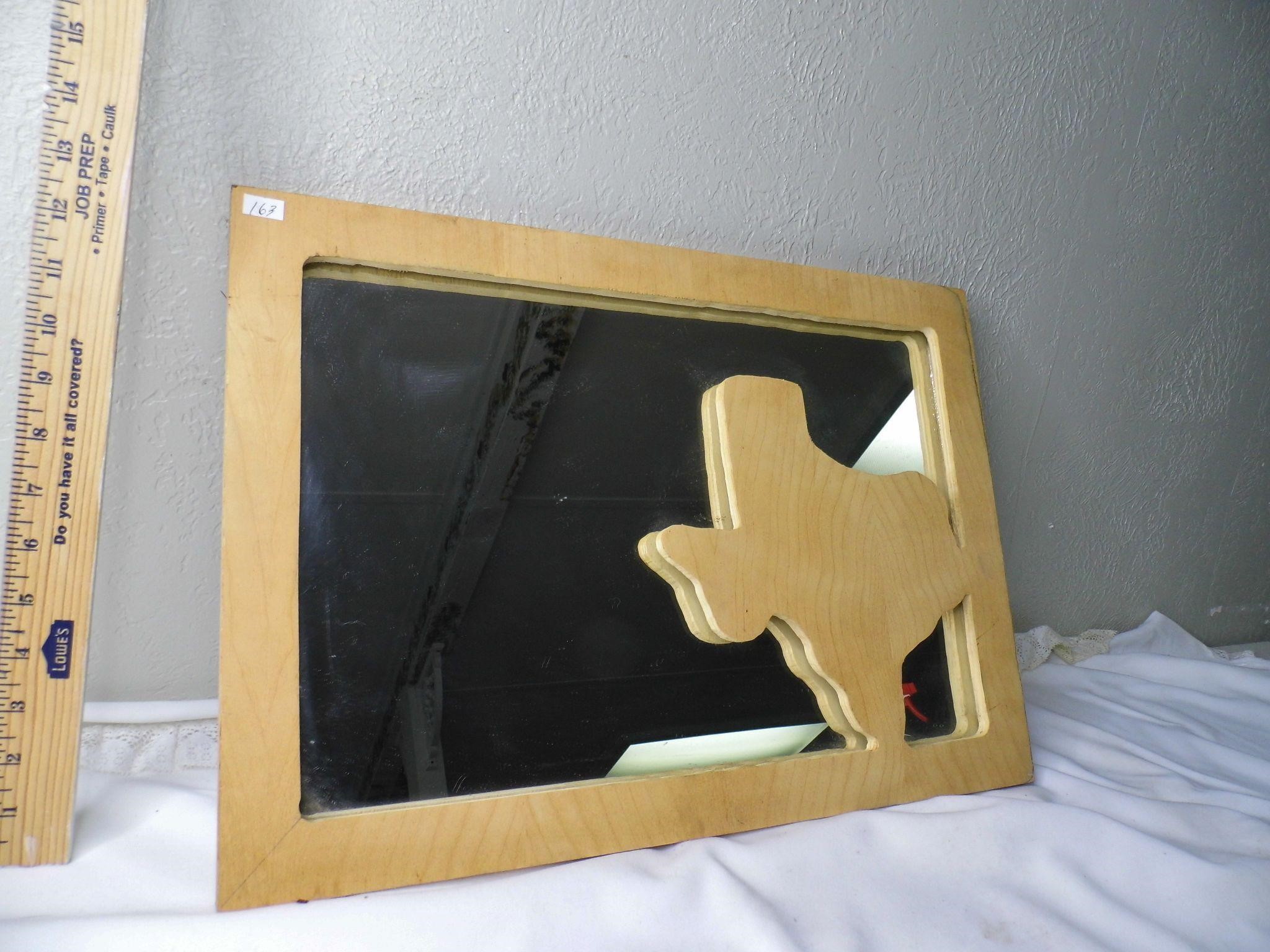 20 x 14 Handmade Texas Wood Mirror