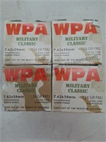 WPA 7.62x39 124GR FMJ, Steel cases,