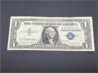 1957-A Silver Certificate One Dollar Bill