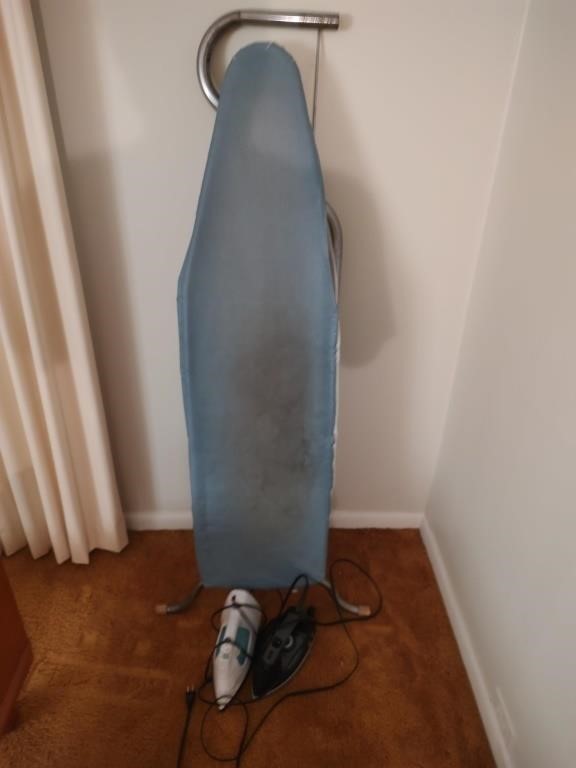 Ironing Board with 2 Irons