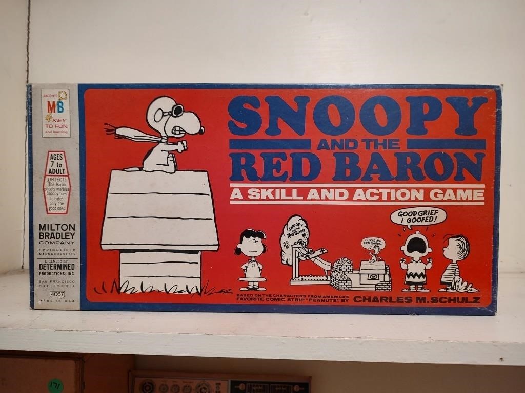 1970 Snoopy and the Red Baron Game