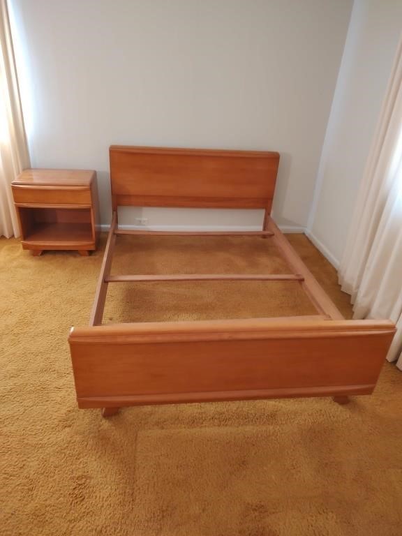 MCM Kling Bed & Night Stand - Read Details