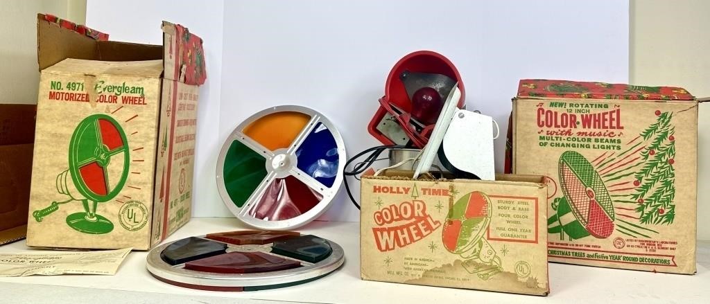 3 Vintage Color Wheels