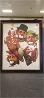 Framed Print "Clown Swing" 18 1/4" x 22 1/4"