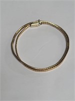 18k gold bracelet, 21.4g, 8"l.