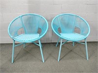 2x The Bid Synthetic Wicker Patio Chairs