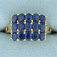 Natural 3ct TW Sapphire Ring in 14K Yellow Gold