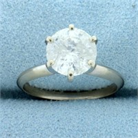 Over 2ct Solitaire Diamond Engagement Ring in 14K