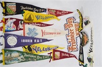 Vintage Provincial Felt Pennants / Banners Lot
