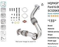 HQPASFY Turbocharger Y-Pipe Up Pipe