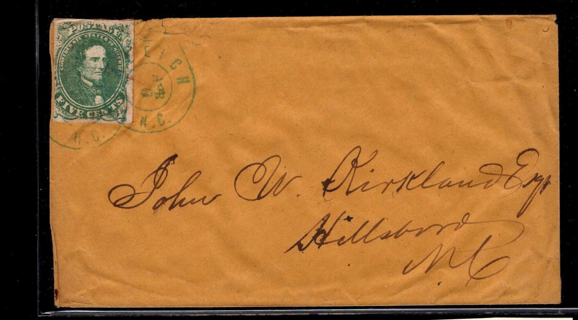 US CSA# 1 - COVER - TIED RALEIGH - SCV: $310.00 ++