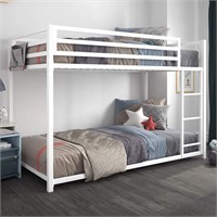 DHP Miles Low Metal Bunk Bed Frame for Kids..