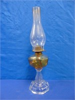 Antique Glass Oil Lamp