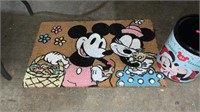 Mickey and Minnie floor mat