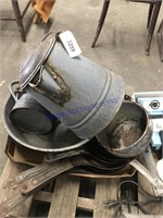 Graniteware pots, pans