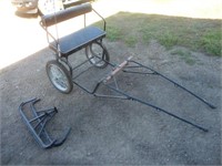 Easy entry cart with runners or wheels