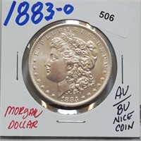 1883-O 90% Silver AU/BU Morgan $1 Dollar