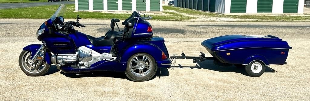 2002 Honda Goldwing with trailer