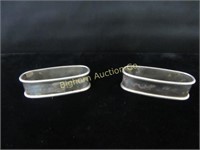 Sterling Silver Napkin Rings 2 pc lot