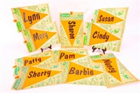 GLO-GO Vtg Bicycle NAME FLAGS NOS X10