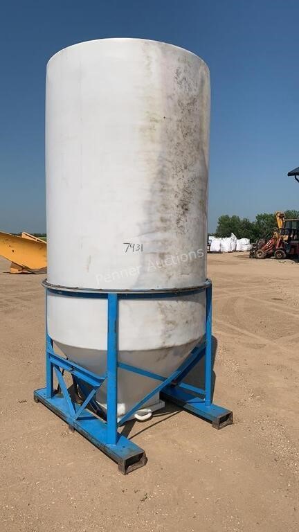 Hopper Bottom Bin on Skid