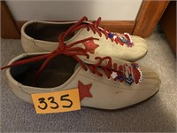 RED, WHITE AND BLUE VINTAGE BOWLING SHOES