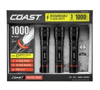 Coast CF1000R 1000L LED Rechargeable Flashlight$40