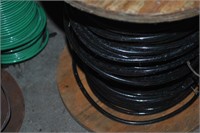 partial spool of 8awg black wire