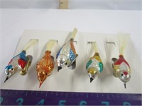 VINTAGE CLIPON TREE ORNAMENT BIRDS