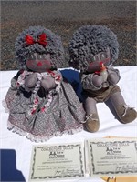 "Ashton" and "Ashley" Mt. St. Helens Dolls