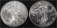 2009 & 2012 AMERICAN SILVER EAGLE