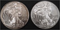 (2) 2009 AMERICAN SILVER EAGLE