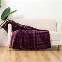 Berkshire Faux Fur Throw  60x70  Purple