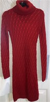 MODA International Red Sweater Dress Size S #HB20