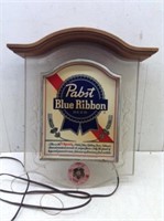 Pabst Lighted Bar Advertising Sign    Missing It's