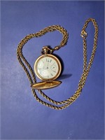 Waltham pocket watch - no gold markings, chain is