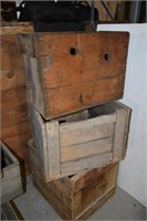 3- Wooden Crates