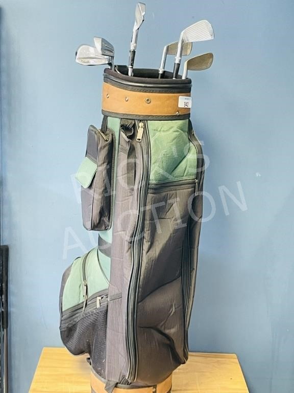 golf bag & clubs- right handed