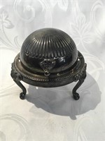 Silver Plated Dome Butter Dish