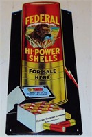 FEDERAL HI-POWER SHELLS STORE ADVERTISING SIGN